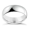 Thumbnail Image 1 of 18ct White Gold 7mm Extra Heavy D Shape Ring