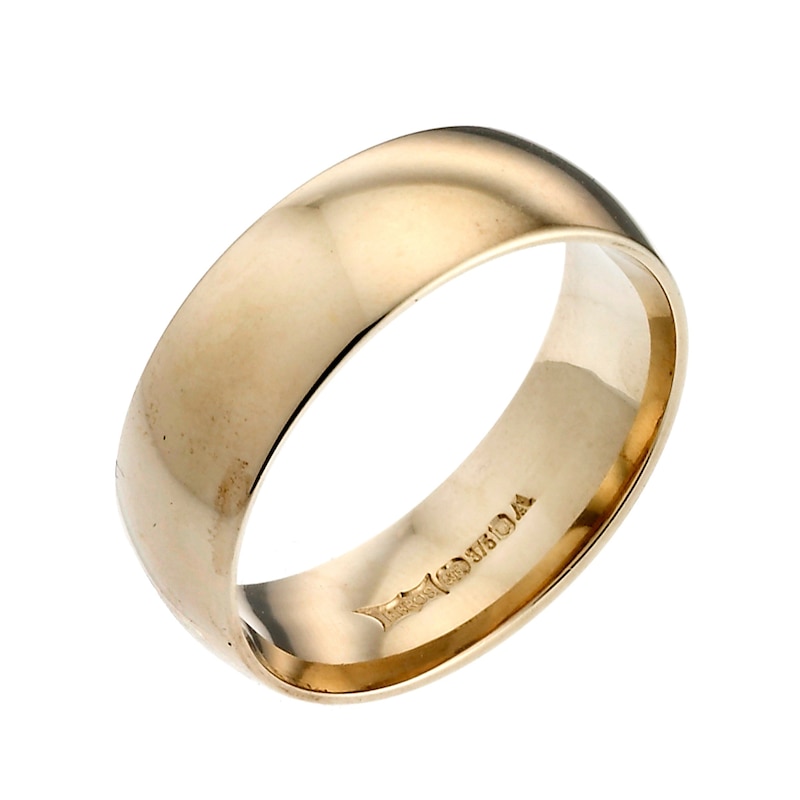 18ct Yellow Gold 7mm Extra Heavy Court Ring