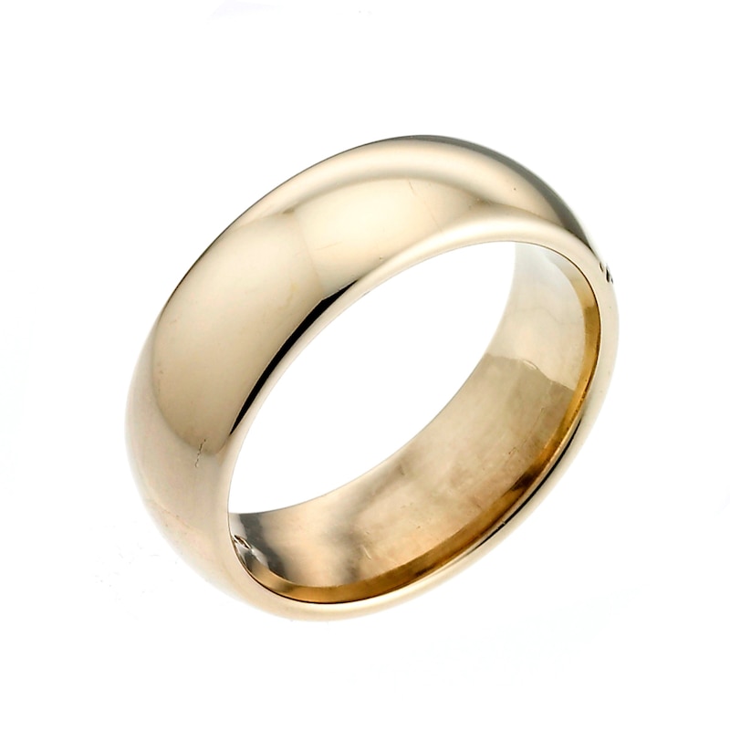 18ct Yellow Gold 7mm Super Heavy Court Ring