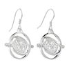 Thumbnail Image 0 of Harry Potter Silver & Crystal Time Turner Drop Earrings