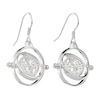 Thumbnail Image 1 of Harry Potter Sterling Silver & Crystal Time Turner Drop Earrings