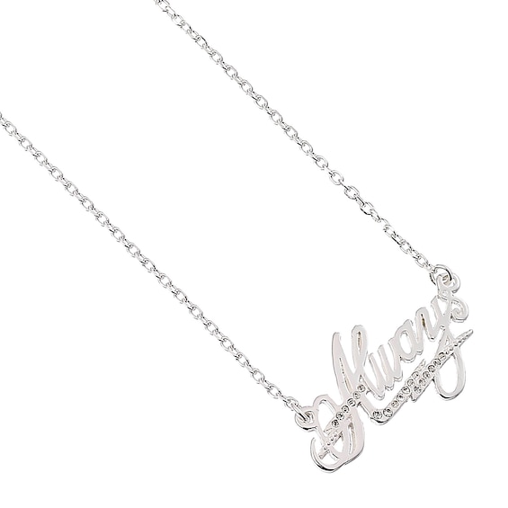 Harry Potter Sterling Silver and Crystal Always Necklace