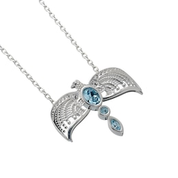 Harry Potter Sterling Silver & Crystal Diadem Necklace