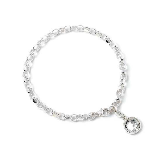 Harry Potter Silver and Crystal Charm Bracelet