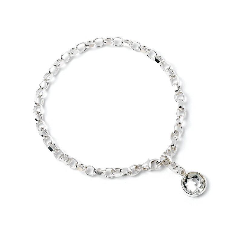Main Image 1 of Harry Potter Silver & Crystal Charm Bracelet