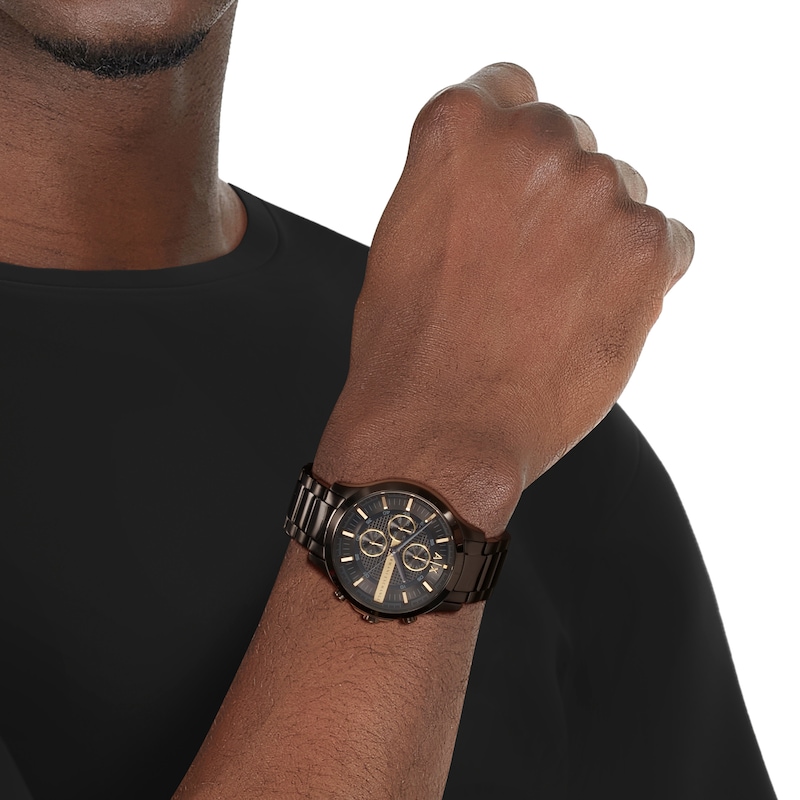 Main Image 2 of Armani Exchange Men's Black Ion Plated Chronograph Watch