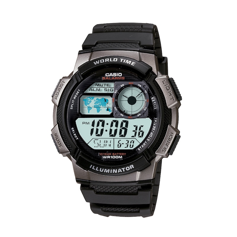 Main Image 1 of Casio AE-1000W-1BVEF Men's Black Resin Digital Watch
