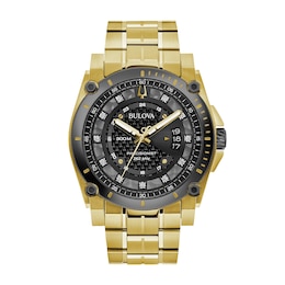 Bulova Precisionist Men's Gold Tone Bracelet Strap Watch
