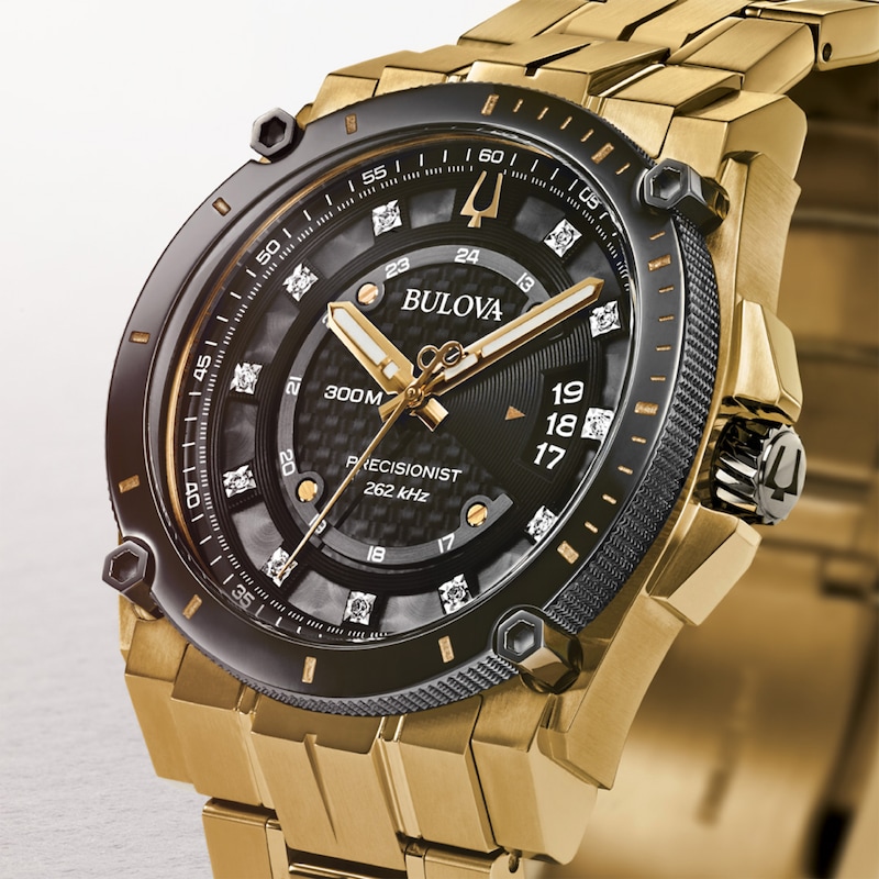 Main Image 4 of Bulova Icon High Precision Men's Gold Tone Bracelet Watch