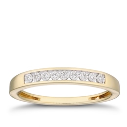 9ct Yellow Gold Diamond Eternity Ring