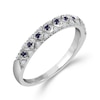 Thumbnail Image 2 of Emmy London 18ct White Gold Sapphire & Diamond Eternity Ring