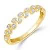 Thumbnail Image 1 of Emmy London 18ct Yellow Gold Diamond Leaf Eternity Ring