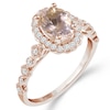 Thumbnail Image 2 of Emmy London 18ct Rose Gold Morganite 0.20ct Diamond Ring