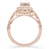 Thumbnail Image 3 of Emmy London 18ct Rose Gold Morganite 0.20ct Diamond Ring