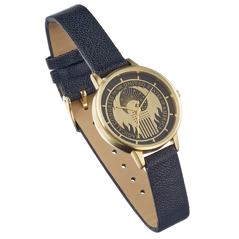 Main Image 1 of Fantastic Beasts Ladies' Black PU Strap Watch