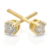 Thumbnail Image 1 of 9ct Yellow Gold 0.25ct Diamond Solitaire Stud Earrings