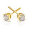 Thumbnail Image 2 of 9ct Yellow Gold 0.33ct Diamond Solitaire Stud Earrings