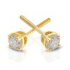 Thumbnail Image 2 of 9ct Yellow Gold 0.33ct Diamond Solitaire Stud Earrings