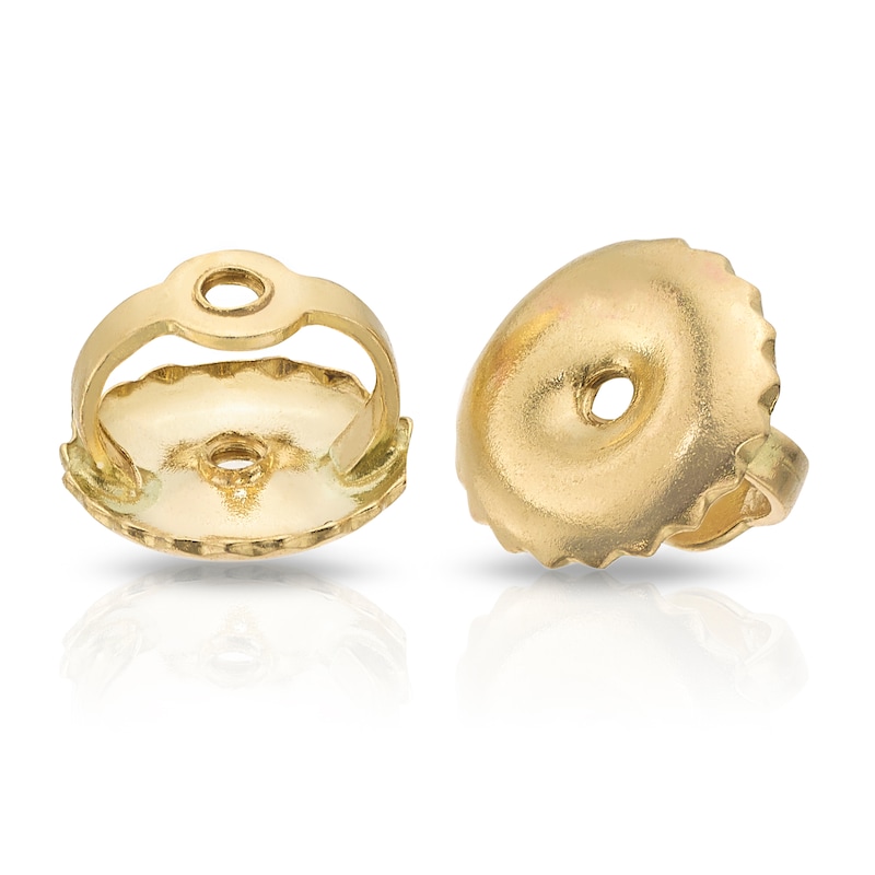 Main Image 3 of 9ct Yellow Gold 0.50ct Diamond Solitaire Stud Earrings