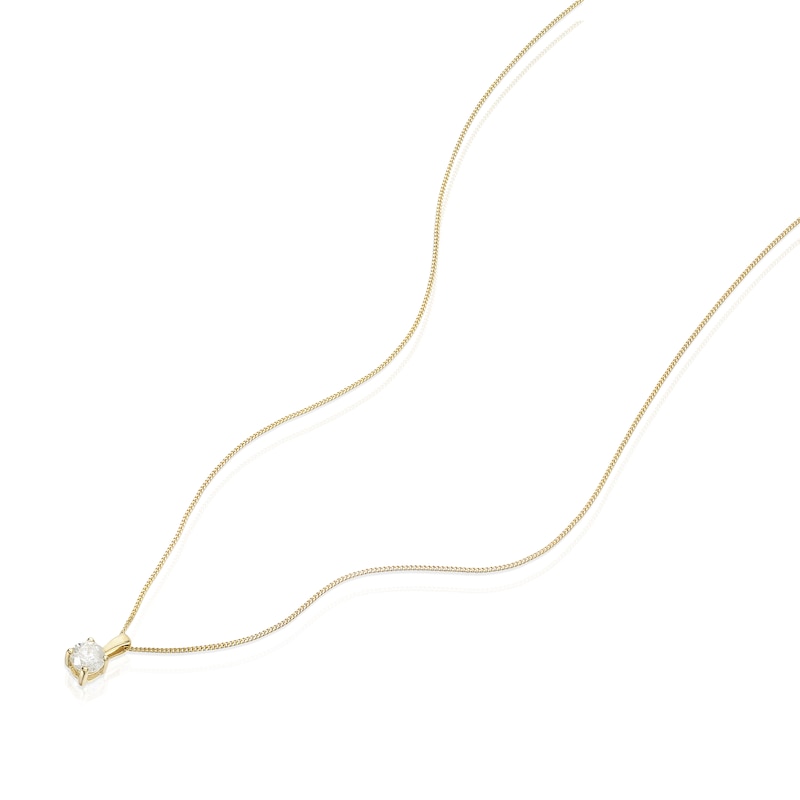 Main Image 2 of 9ct Yellow Gold 0.33ct Diamond Pendant