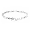 Thumbnail Image 1 of Sterling Silver Heart T-Bar Beaded Bracelet