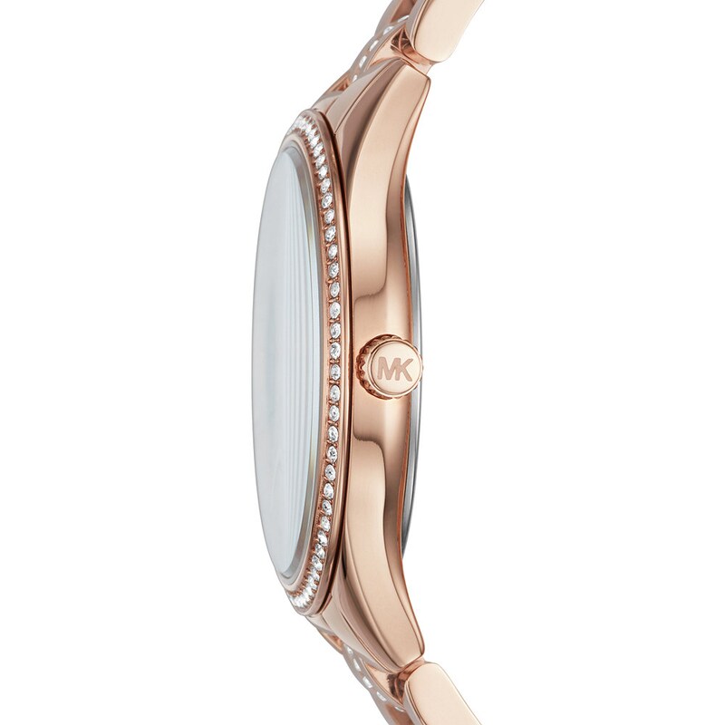 Michael Kors Lauryn Ladies' Rose Gold Stainless Steel Watch
