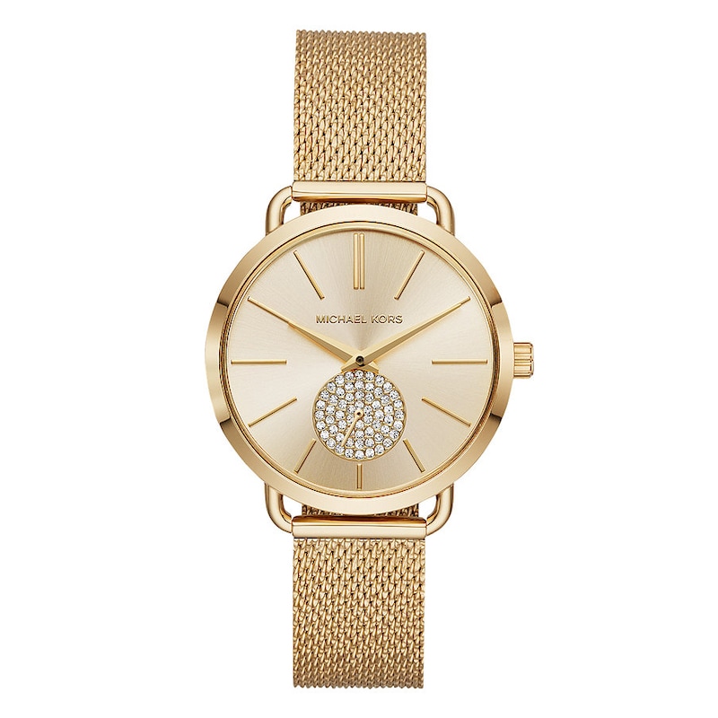 Michael Kors Portia Ladies' Gold Tone Bracelet Watch