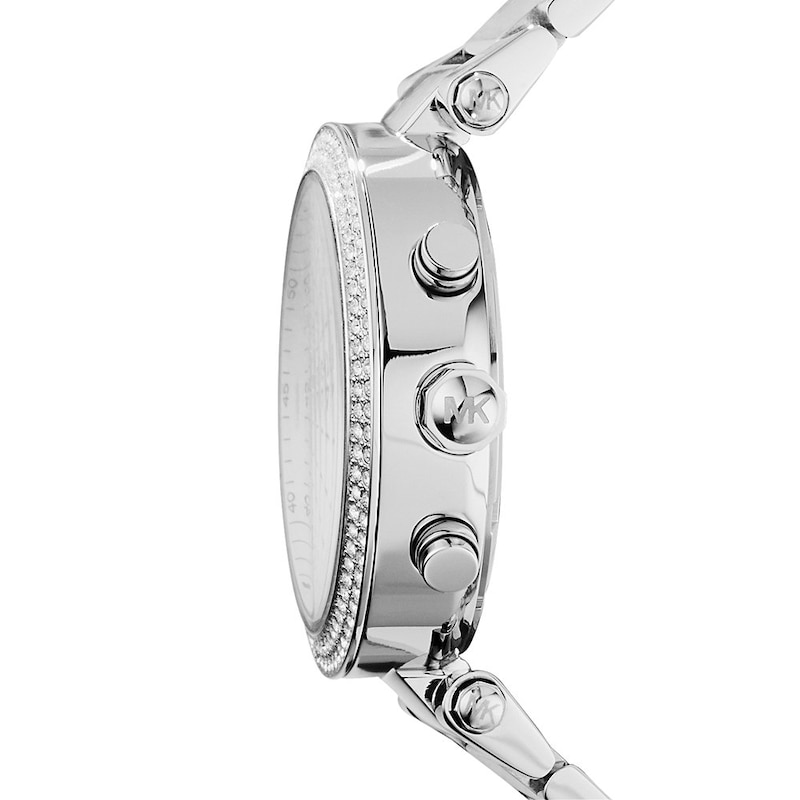 Main Image 2 of Michael Kors Parker Ladies' White Dial Stainless Steel Bracelet Watch