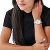 Thumbnail Image 4 of Michael Kors Parker Ladies' White Dial Stainless Steel Bracelet Watch