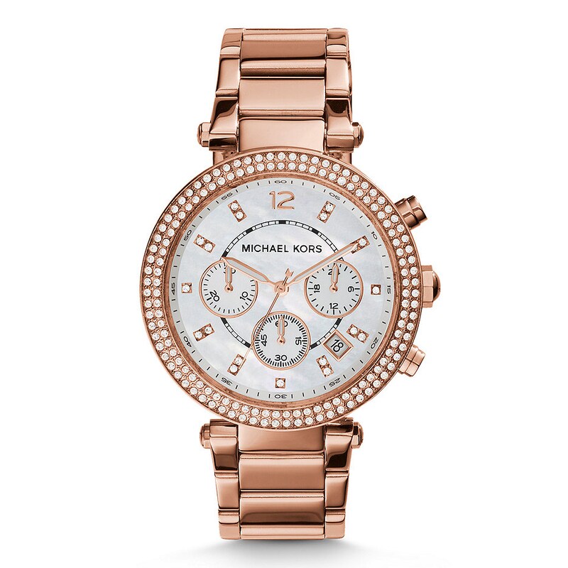Main Image 1 of Michael Kors Parker Ladies' Rose Gold Stainless Steel Watch