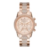 Thumbnail Image 1 of Michael Kors Ritz Ladies' Rose Gold Crystal Stainless Steel Bracelet Watch