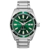 Thumbnail Image 1 of Citizen Men's Green Dial Stainless Steel Bracelet Watch