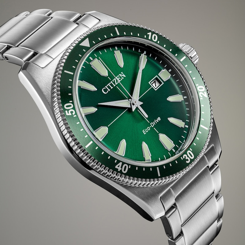Main Image 4 of Citizen Men's Green Dial Stainless Steel Bracelet Watch