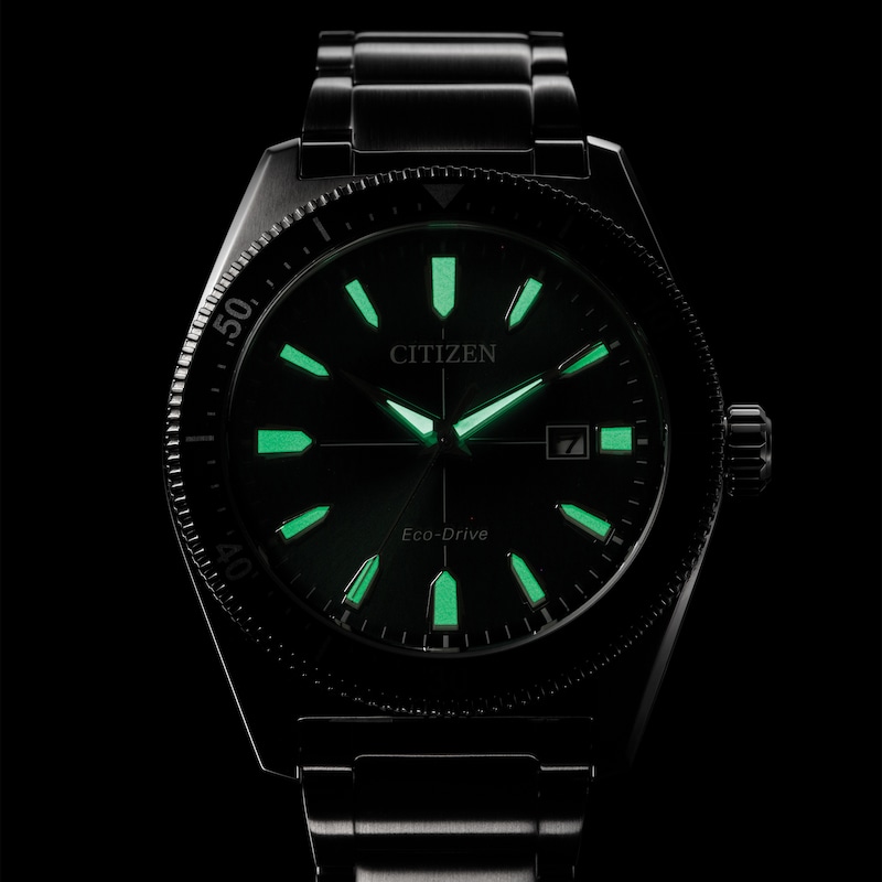 Citizen Men's Green Dial Stainless Steel Bracelet Watch