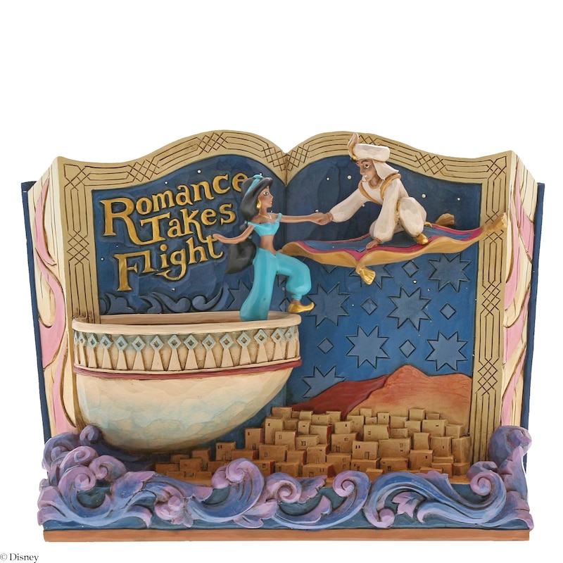 Disney Traditions Aladdin & Jasmine Book Figurine