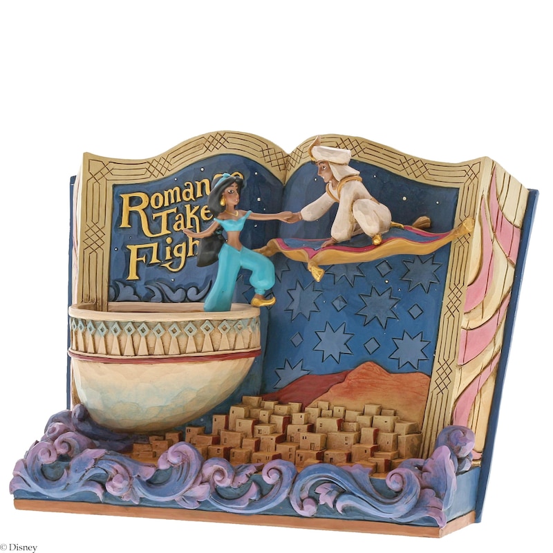 Disney Traditions Aladdin & Jasmine Book Figurine