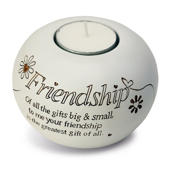 Arora Said With Sentiments Friend Tealight Candle Holder Friendship Gift Box - Image 4