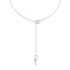 Thumbnail Image 3 of Michael Kors Sterling Silver Cubic Zirconia MK Necklace