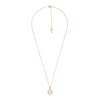 Thumbnail Image 0 of Michael Kors 14ct Gold Plated Pave MK Logo Necklace