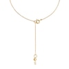 Thumbnail Image 2 of Michael Kors 14ct Gold Plated Pave MK Logo Necklace
