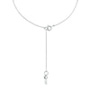 Thumbnail Image 2 of Michael Kors Sterling Silver CZ Duo Heart Necklace