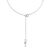 Thumbnail Image 2 of Michael Kors Sterling Silver CZ Duo Heart Necklace