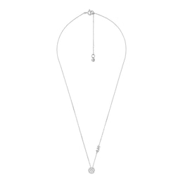 Michael Kors Sterling Silver Cubic Zirconia MK Pendant