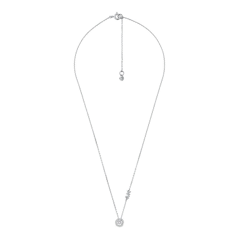 Main Image 1 of Michael Kors Sterling Silver Cubic Zirconia MK Pendant