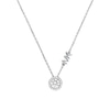 Thumbnail Image 2 of Michael Kors Sterling Silver Cubic Zirconia MK Pendant