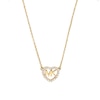 Thumbnail Image 1 of Michael Kors Love Yellow Gold Tone CZ Heart Necklace