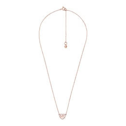 Michael Kors 14ct Rose Gold Plated Heart Pendant