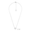 Thumbnail Image 0 of Michael Kors Sterling Silver CZ MK Logo Necklace