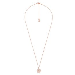 Michael Kors Brilliance 14ct Rose Gold Plated Disc Pendant