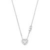 Thumbnail Image 1 of Michael Kors Sterling Silver CZ Heart Logo Necklace